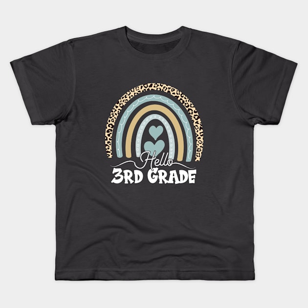 hello 3rd grade gifts Kids T-Shirt by Gtrx20